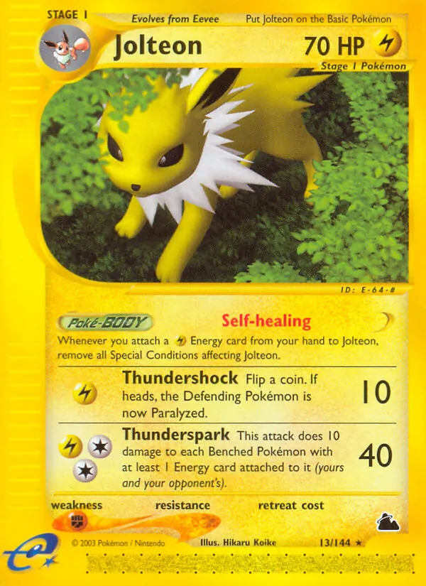 Jolteon, Skyridge Nº 13