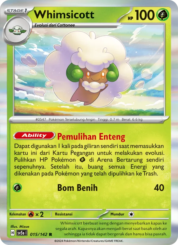 Whimsicott, Paradoks Andalan Nº 015